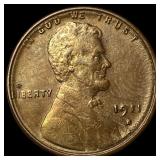 1911-S Bronze Lincoln Wheat Cent CHOICE AU