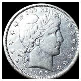1905-O Silver Barber Half Dollar CHOICE AU