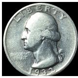 1932-D Washington Silver Quarter LIGHTLY CIRCULATE