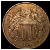 1865 Two-Cent Piece LIGHTLY CIRCULATED