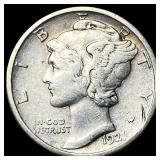 1921 Silver Mercury Dime NEARLY UNCIRCULATED