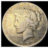 1927 Peace Silver Dollar NEARLY UNCIRCULATED
