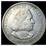 1893 Silver Columbian Half Dollar NEARLY UNCIRCULA