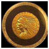 1916 Indian Head Half Eagle $5 Gold NEARLY UNCIRCU