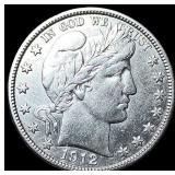 1912 Barber Half Dollar NEARLY UNCIRCULATED