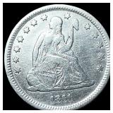1861 Seated Liberty Quarter NEARLY UNCIRCULATED