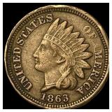 1863 Indian Head Cent NEARLY UNCIRCULATED