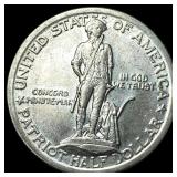 1925 Silver Lexington-Concord Half Dollar UNCIRCUL