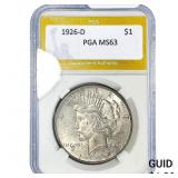 1926-D Silver Peace Dollar PGA MS63