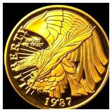 1987-W Gold $5 Constitution Commemorative CHOICE P