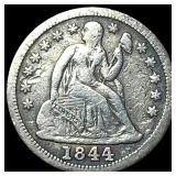 1844 Seated Liberty Dime LIGHTLY CIRCULATED