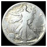 1916-D Silver Walking Liberty Half Dollar NICELY C