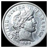 1908-D Silver Barber Dime CLOSELY UNCIRCULATED