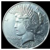 1934-S Silver Peace Dollar NEARLY UNCIRCULATED