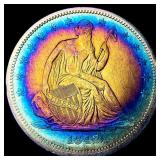 1842 Seated Liberty Half Dollar NEARLY  UNCIRCULA