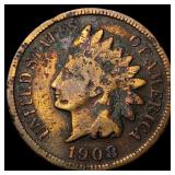 1908-S Indian Head Cent NICELY CIRCULATED