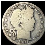 1892 Silver Half Dollar (Barber) GEM BU