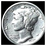 1925-S Silver Mercury Dime CLOSELY  UNCIRCULATED