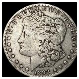 1892 Silver Morgan Dollar LIGHTLY CIRCULATED