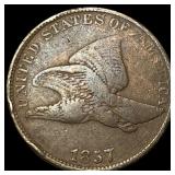 1857 Copper-Nickel Flying Eagle Cent LIGHTLY CIRCU