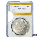 1884-CC Morgan Silver Dollar PGA MS64
