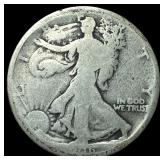 Walking Liberty Half Dollar 1916 NICELY CIRCULATED