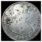 1793-Mo FM Silver 8 Reales HIGH GRADE