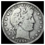 1896 Barber Half Dollar LIGHTLY CIRCULATED