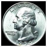 1954-D Silver Washington Quarter CHOICE BU