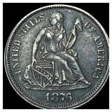 1876 Seated Liberty Dime CLOSELY UNCIRCULATED
