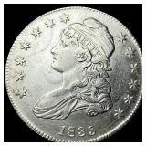 1835 Silver Capped Bust Half Dollar CLOSELY  UNCI
