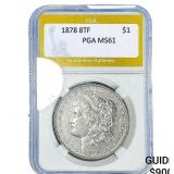 1878 8TF Morgan Silver Dollar PGA MS61