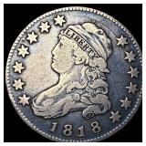 1818 Capped Bust Quarter ABOUT UNCIRCULATED