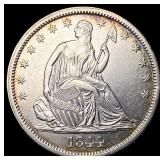 1844-O Silver Half Dollar CLOSELY UNCIRCULATED