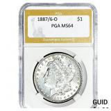 1887-O Morgan Silver Dollar PGA MS64