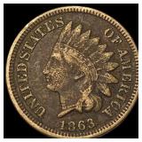 1863 Indian Head Cent NEARLY UNCIRCULATED