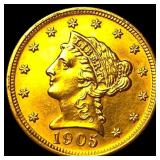 1905 Liberty Head Gold Quarter Eagle $2.50  CLOSE