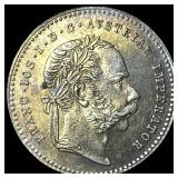 1870 Austria Silver 20 Kreuzer
