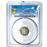 1858 Canada 5 Cents Small Date PCGS F15