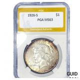 1926-S Silver Peace Dollar PGA MS63