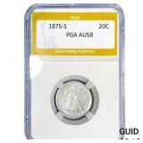 1875-S  PGA AU58 20C