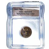 1800-1840 Netherlands East Indies Duit ICG Genuine