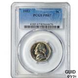 1953 Jefferson Nickel PCGS PR67