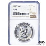 1957 Franklin Half Dollar NGC PF68