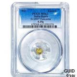 India-Dutch Gold .35g Fanam Fr.1517 Tuticorin PCG