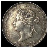 1874 Canada Silver 25 Cents CLOSELY UNCIRCULATED
