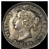 1896 Canada Silver 5 Cents CLOSELY UNCIRCULATED