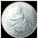 1963 Austria Silver 25 Schilling
