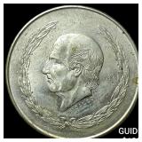 1952Mo Mexico Silver 5 Pesos