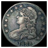 1834 Capped Bust Half Dollar LIGHTLY  CIRCULATED